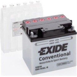 Motorradbatterie Exide E60-N30L-B 12V 30Ah 300A - 1